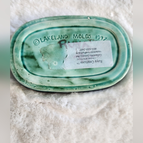 Scarab Egyptian Beetle keepsake Pottery box - Picture 6 of 10